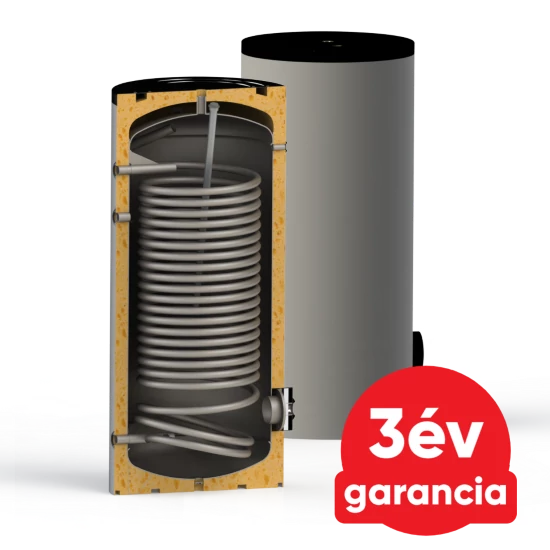 Sunsystem SWP N 2L 300 indirekt HMV tartály 1 db extra méretű hőcserélővel hőszivattyúhoz (279 liter)