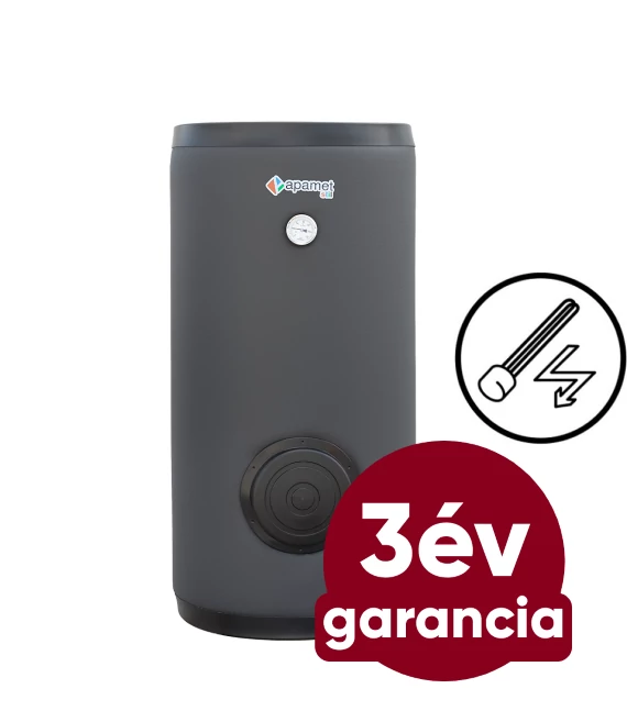 APAMET S1 BOT 150 álló indirekt HMV tartály (138 liter / 1 hőcserélő / 3 kW-os fűtőbetéttel)