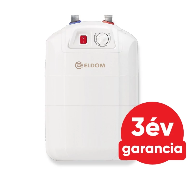 ELDOM 10 literes pult alá telepíthető, felső kifolyású elektromos vízmelegítő / 2 kW - PMP