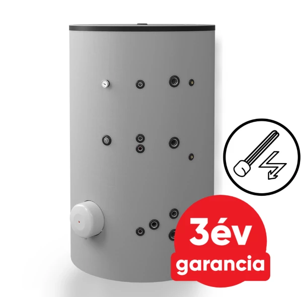 ELDOM Green Line S2 2000 álló indirekt HMV tartály (2000 liter / 2 hőcserélő / 12 kW)