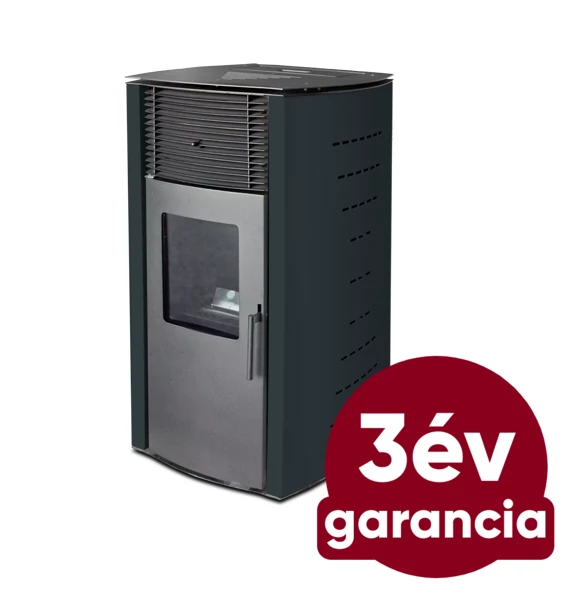 FALCON COMODO Trend P10 meleg levegős pellet kályha (10 kW - Szürke)