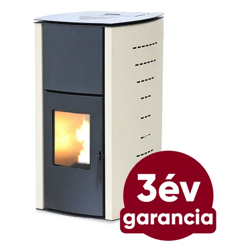FALCON COMODO CENTRAL P12 vízteres pellet kályha (13 kW - Krém)