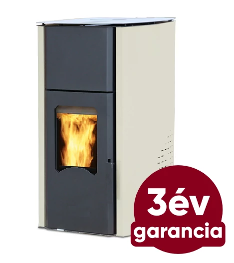 FALCON COMODO CENTRAL P25 vízteres pellet kályha (25 kW - Krém)