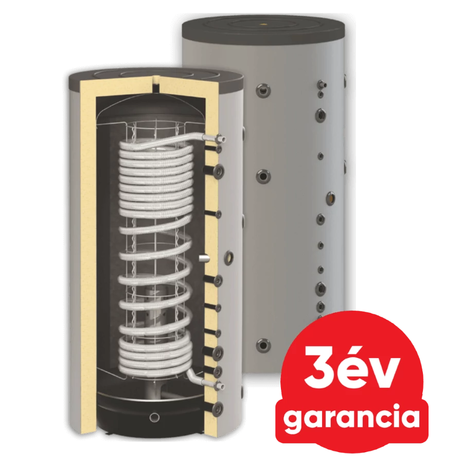 Sunsystem HYG B 800 fűtési puffer tartály 1 db inox HMV hőcserélővel (780 liter)