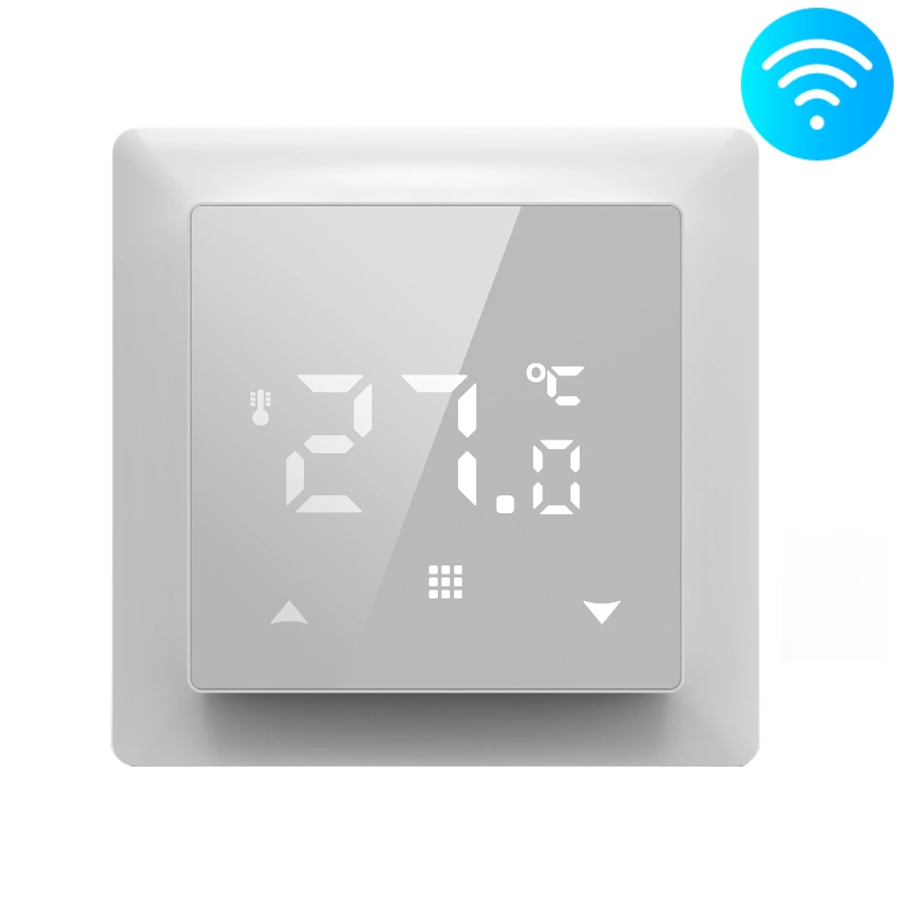 FALCON WiFi Control PRO White digitális szobatermosztát központi fűtéshez (3A - fehér) (iOS / Android)