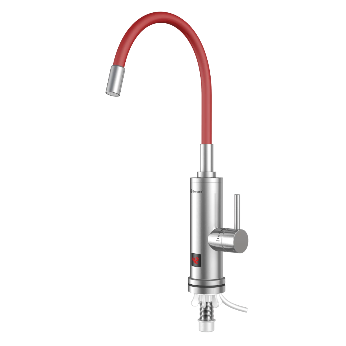 Thermex RUBY 3000 rozsdamentes átfolyós elektromos vízmelegítő és csaptelep (3 kW)