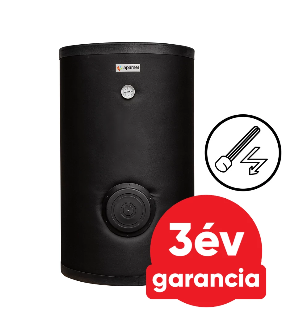 APAMET S2 BOT 300 álló indirekt HMV tartály (276 liter / 2 hőcserélő / 4,5 kW-os fűtőbetéttel)