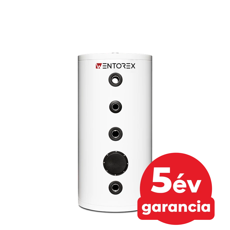 WENTOREX Red HP-IBe 150 INOX hűtési és fűtési puffer tartály hőszivattyúhoz (150 liter / 3 kW)